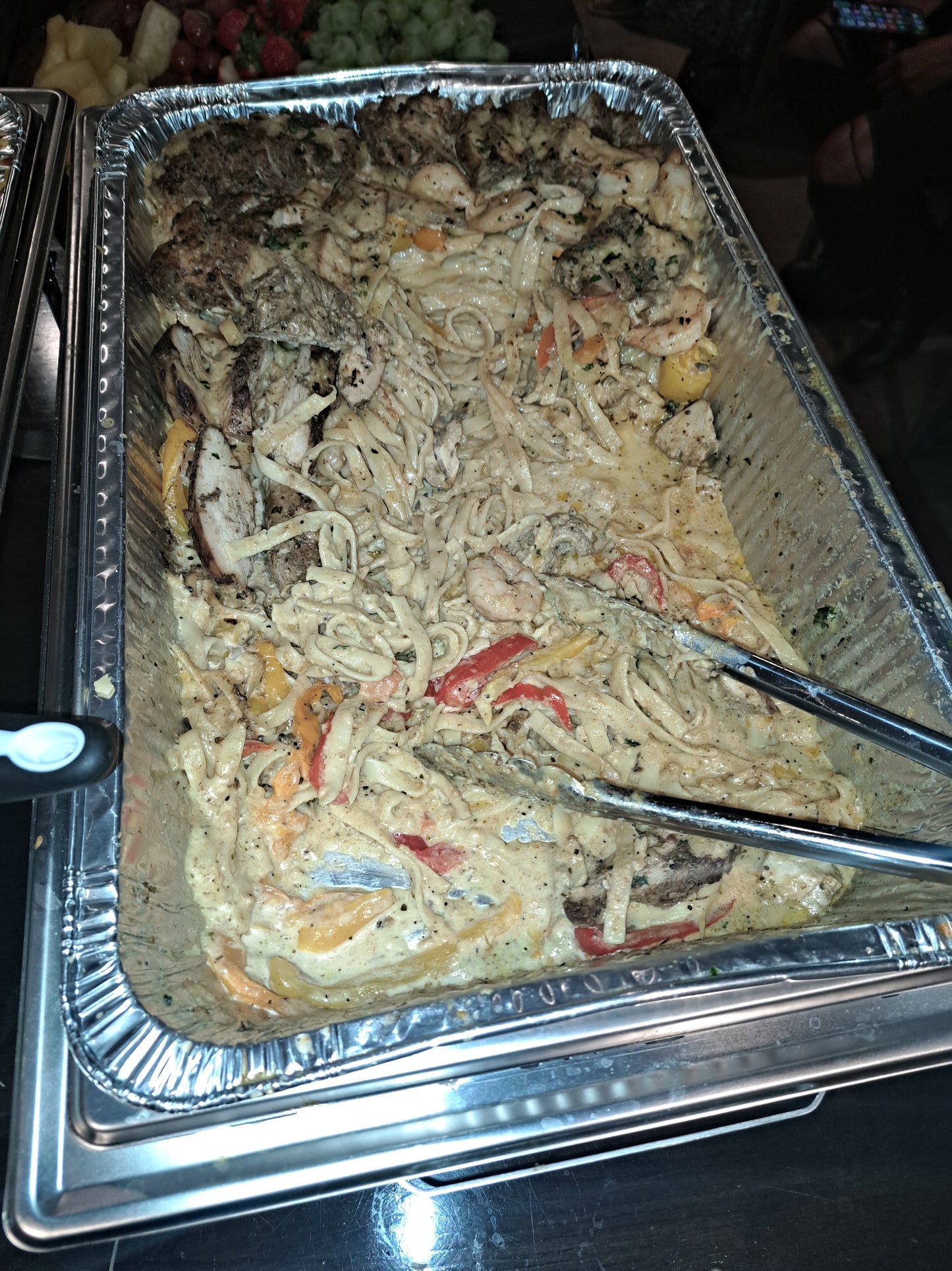 Chicken and Shrimp Alfredo (Original or Jerk) Small