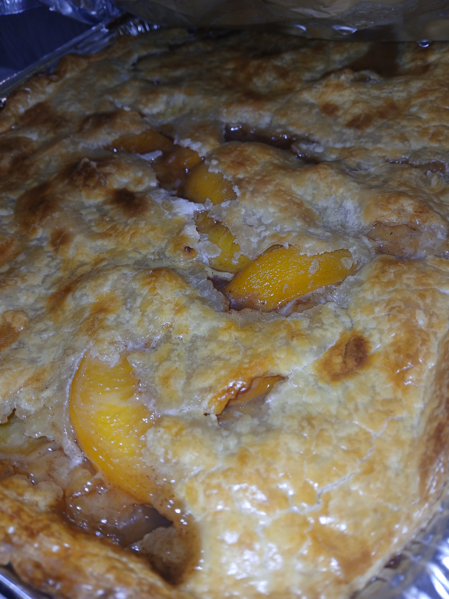 Peach Cobbler with Homemade Crust