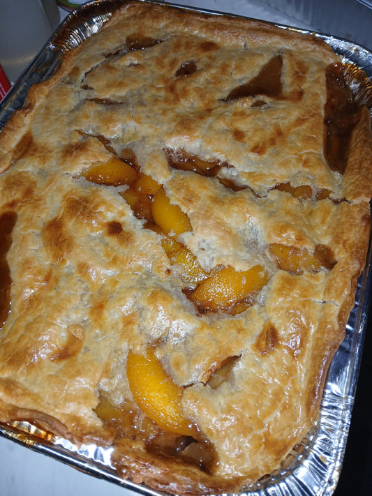 Peach Cobbler with Homemade Crust