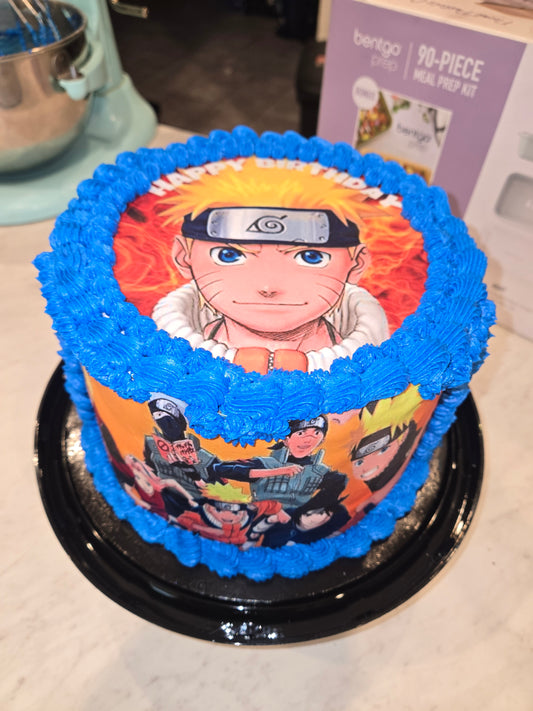 3-Layer Custom Cake ( with 1 edible image, 8-Inch)