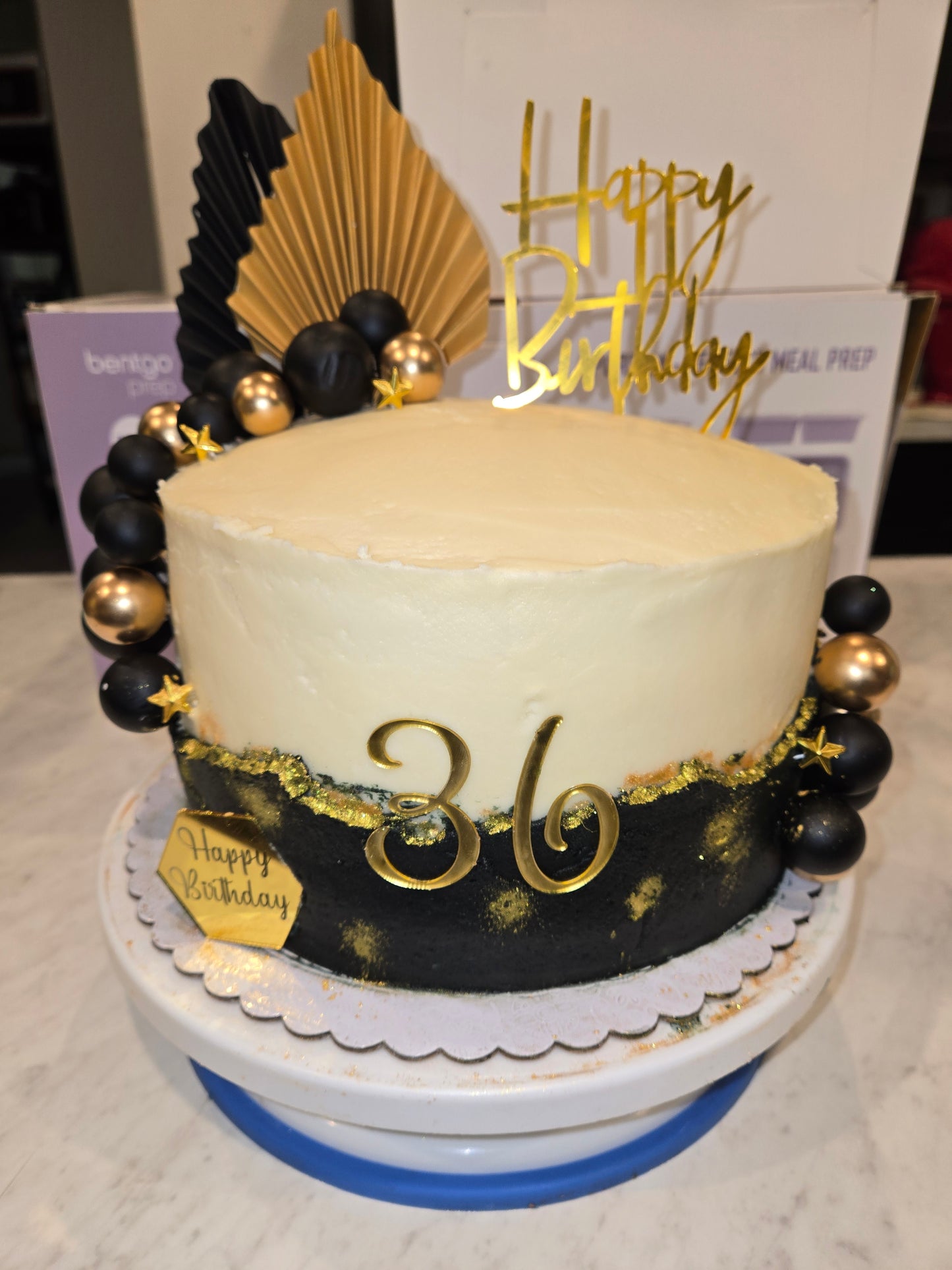 3-Layer Custom Cake (no edible image, 8-inch, simple designs)