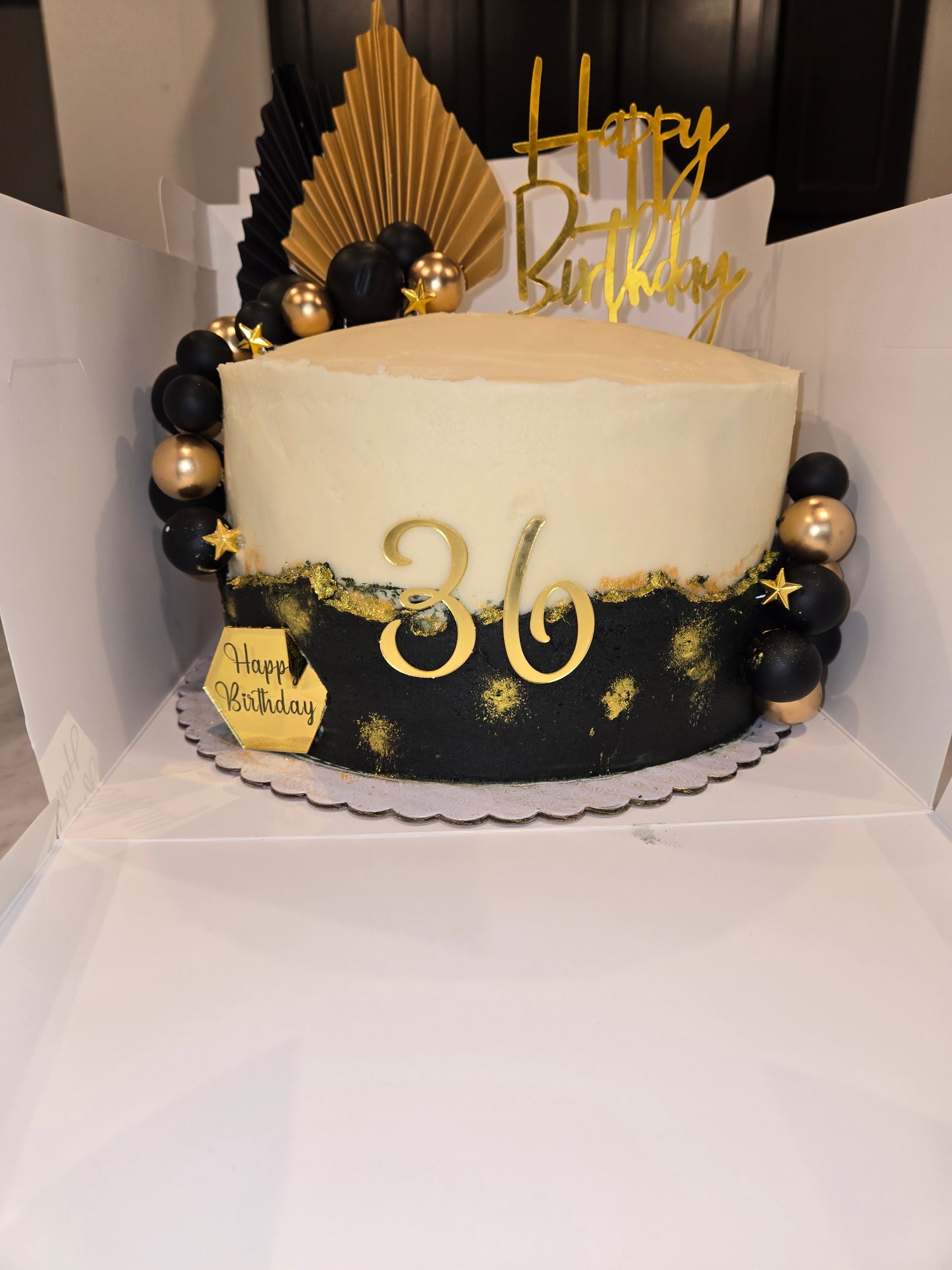 3-Layer Custom Cake (no edible image, 8-inch, simple designs)