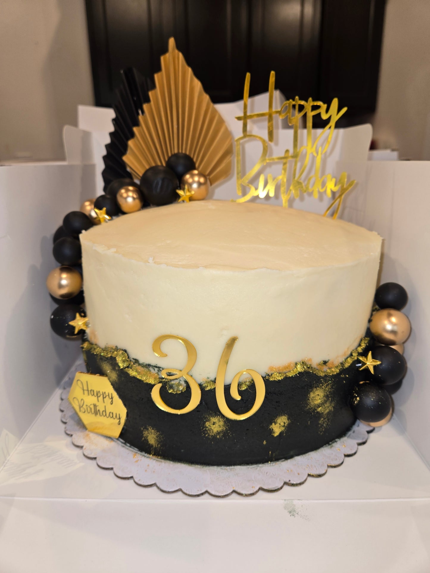 3-Layer Custom Cake (no edible image, 8-inch, simple designs)
