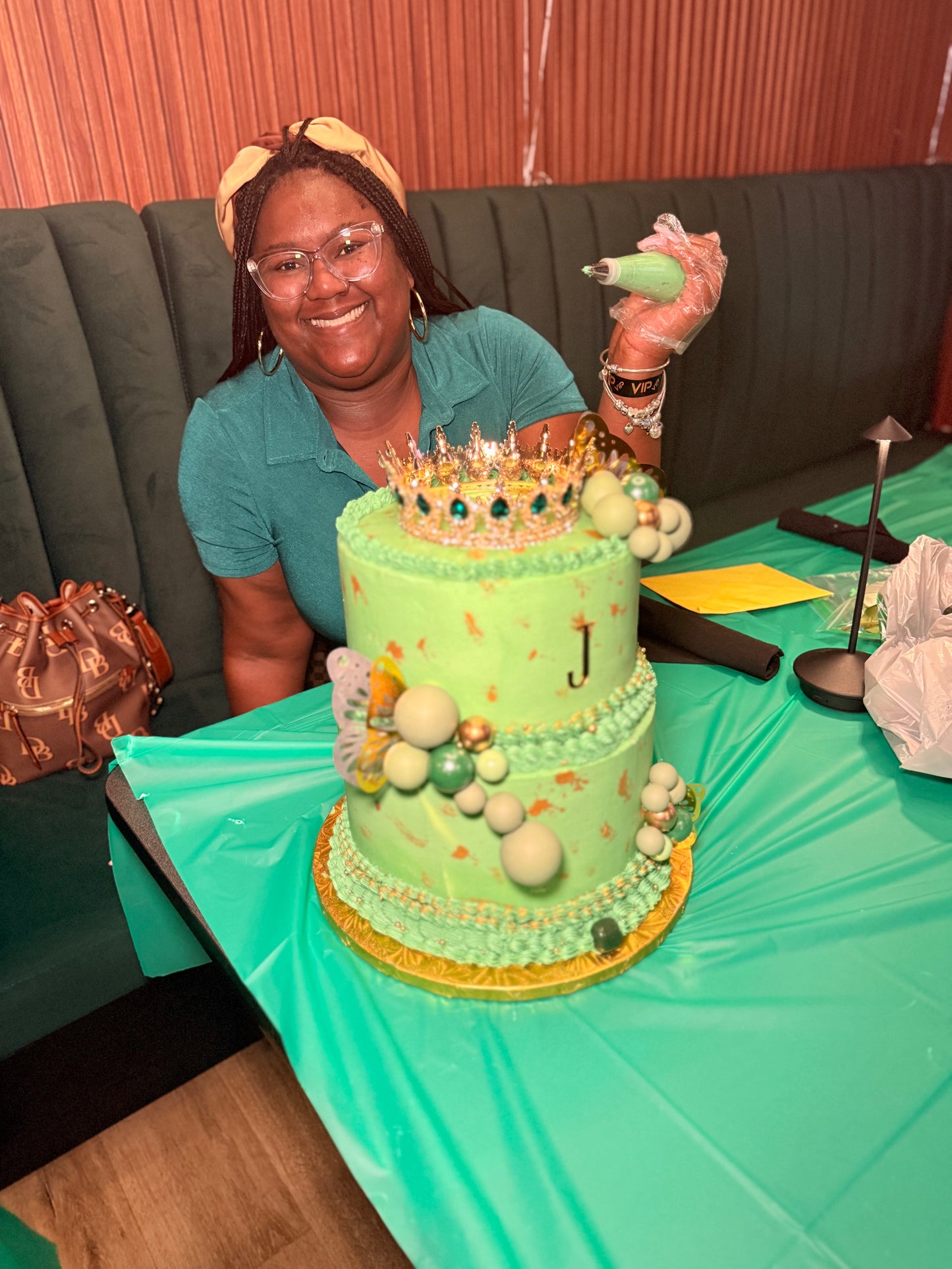 Two-tier customized cake